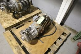 Tri-Clover Type Aprox. 10 hp Centrifugal Pump with 3" x 2" Clamp Type S/S Head