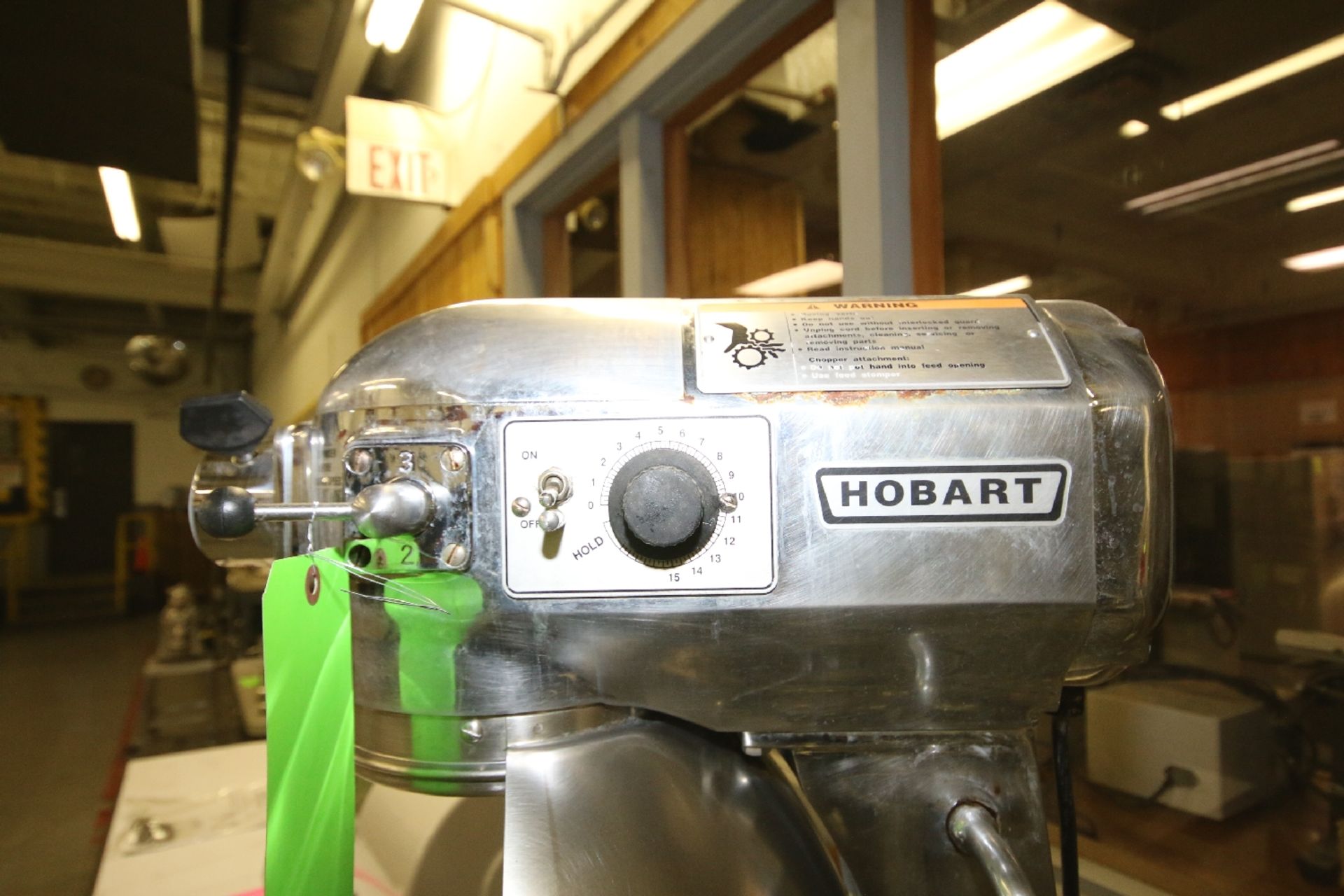 Hobart S/S Table Top Mixer, Model A-200DT, S/N 1-1195-005 with 12" W x 11" Deep S/S Mixing Bowl, - Image 3 of 5