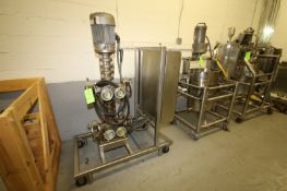 Bran Lubbe 4-Station Metering 5 hp Drive and Panel, Type: VE-136, S/N 48599 with Chemical Processing