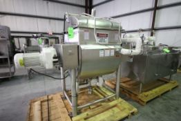 APV Crepaco Blender, S/N G-5090 with Aprox. 20 Cubic Ft., Jacketed Trough, Dual Wing Mixing Blade, 5