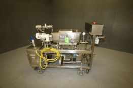 Viatec Perma- San S/S Paddle Mixer, Model 11 Gallon JHR, S/N 77547 with Blade Comparment Dimensions: