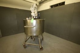 Walker Aprox. 100 Gal. S/S Processor Kettle, Model PZ-K, National Board 1598, S/N 5187 with 316 S/S,