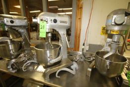 Hobart Table Top Mixer, Model A-200DT, S/N 11-413-050 with 12" W x 11" Deep S/S Mixing Bowl,