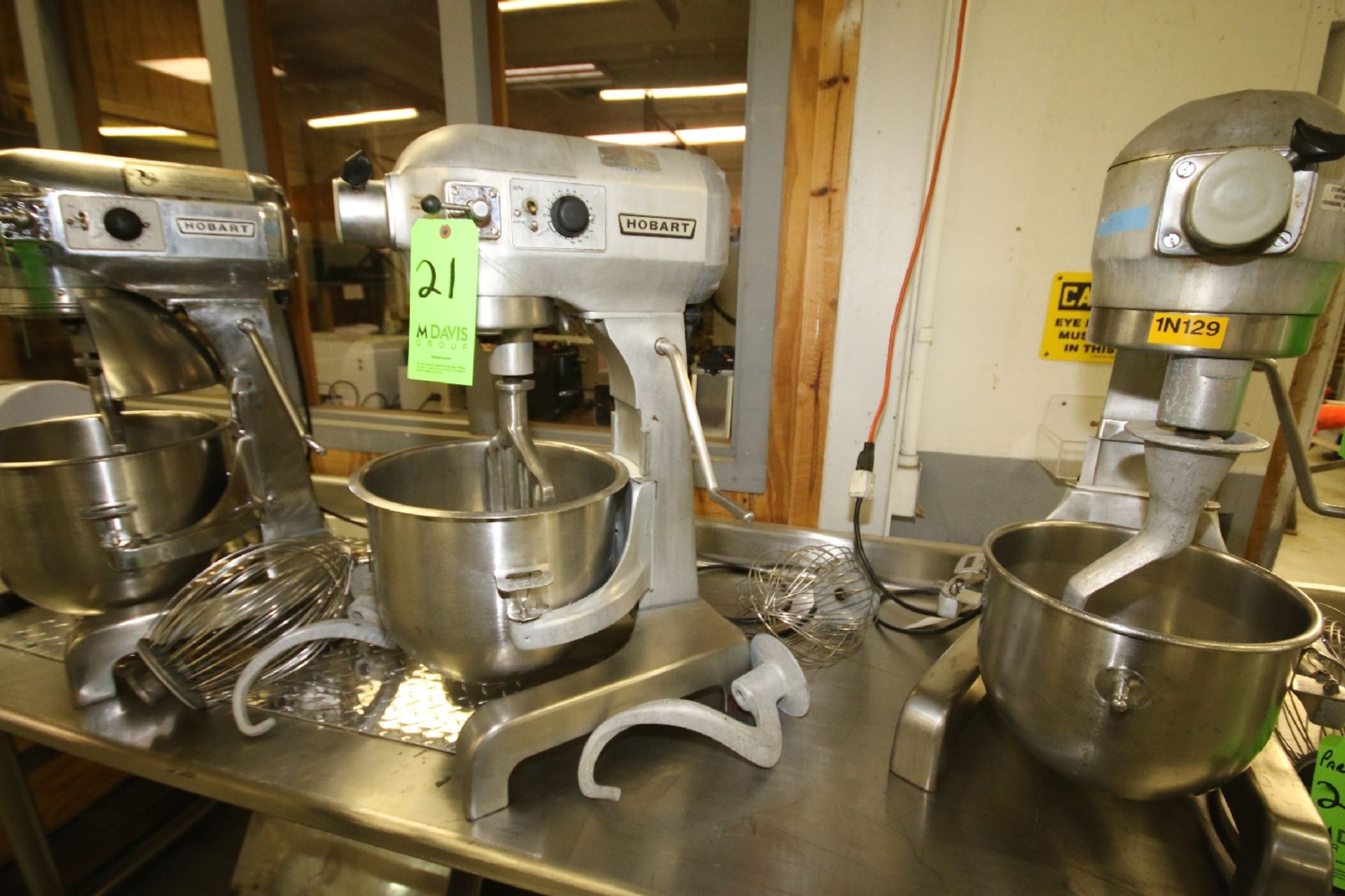 Hobart Table Top Mixer, Model A-200DT, S/N 11-413-050 with 12" W x 11" Deep S/S Mixing Bowl,