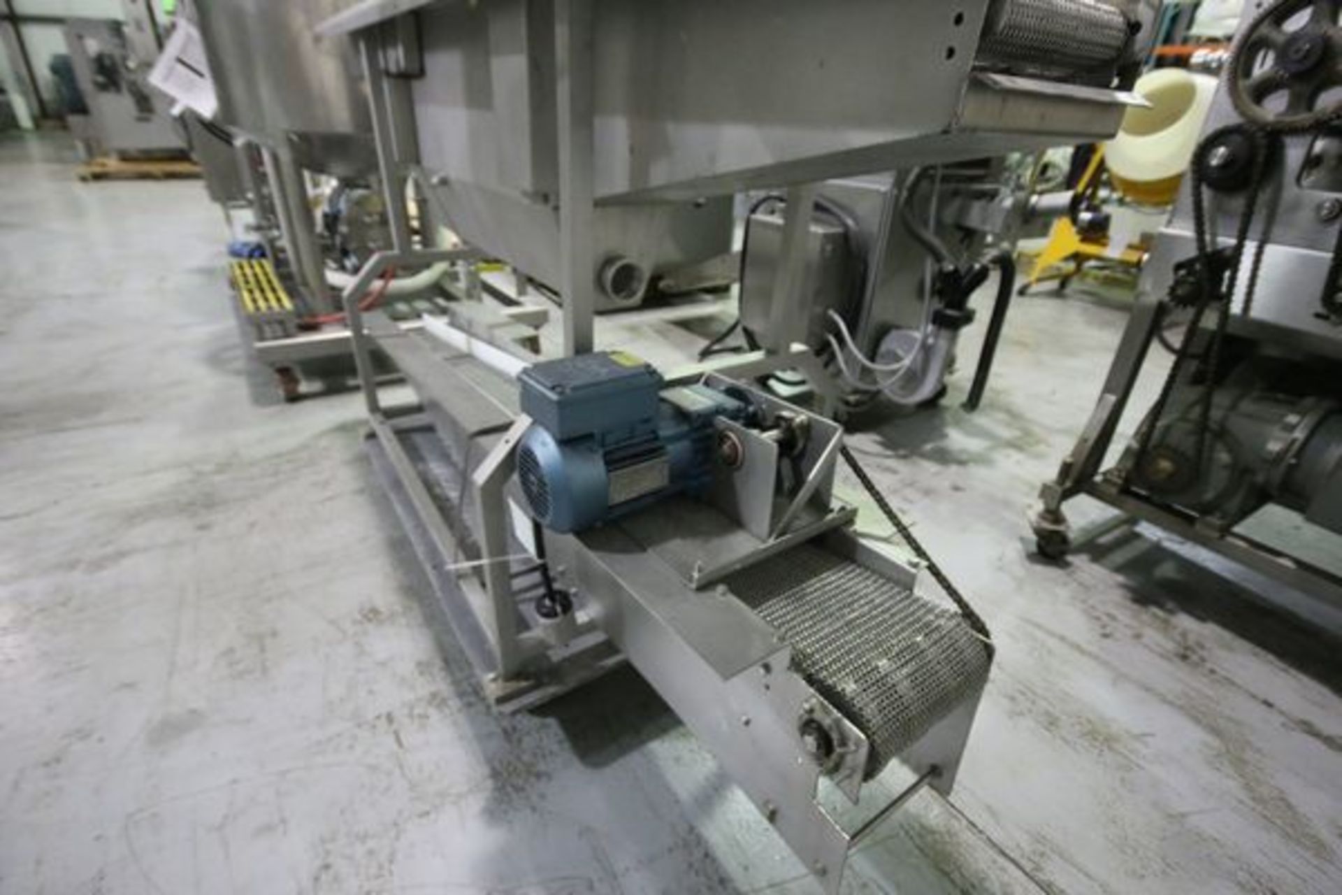 Aprox. 73" Long x 8" Wide Mesh Conveyor Systems with 0.33 hp Gear Motors (Utilizied in the Bakery - Image 3 of 5