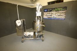 F & H S/S Processor Kettle with Aprox. 30 Gal. S/S Jacketed Tank, Bottom Supported Anchor with 3
