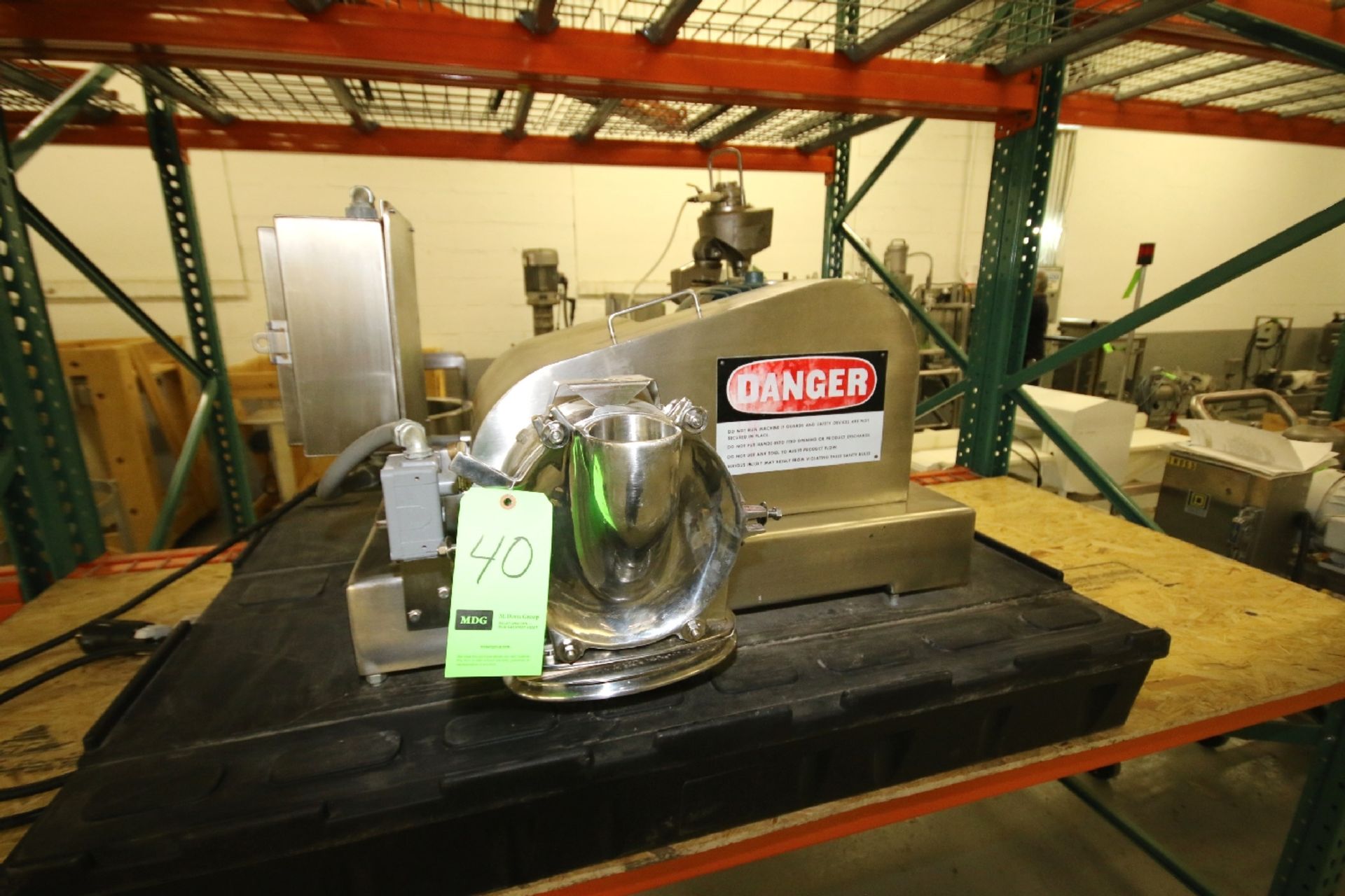 FitzMill Model JT Homoloid Machine, Processes High Volume of Liquid & Dry Product
