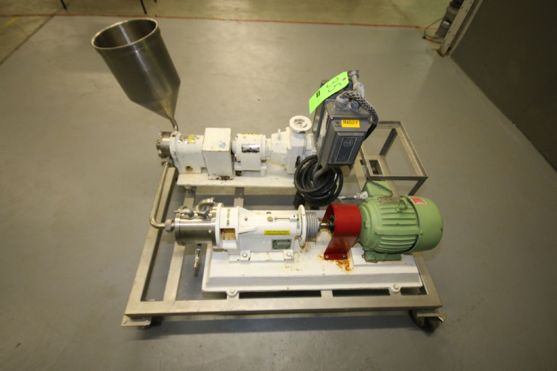 Charlotte S/S Colloid Mill, Model SD2, S/N 3348 with 3 hp Motor and Waukesha Positive Displacement - Image 4 of 7