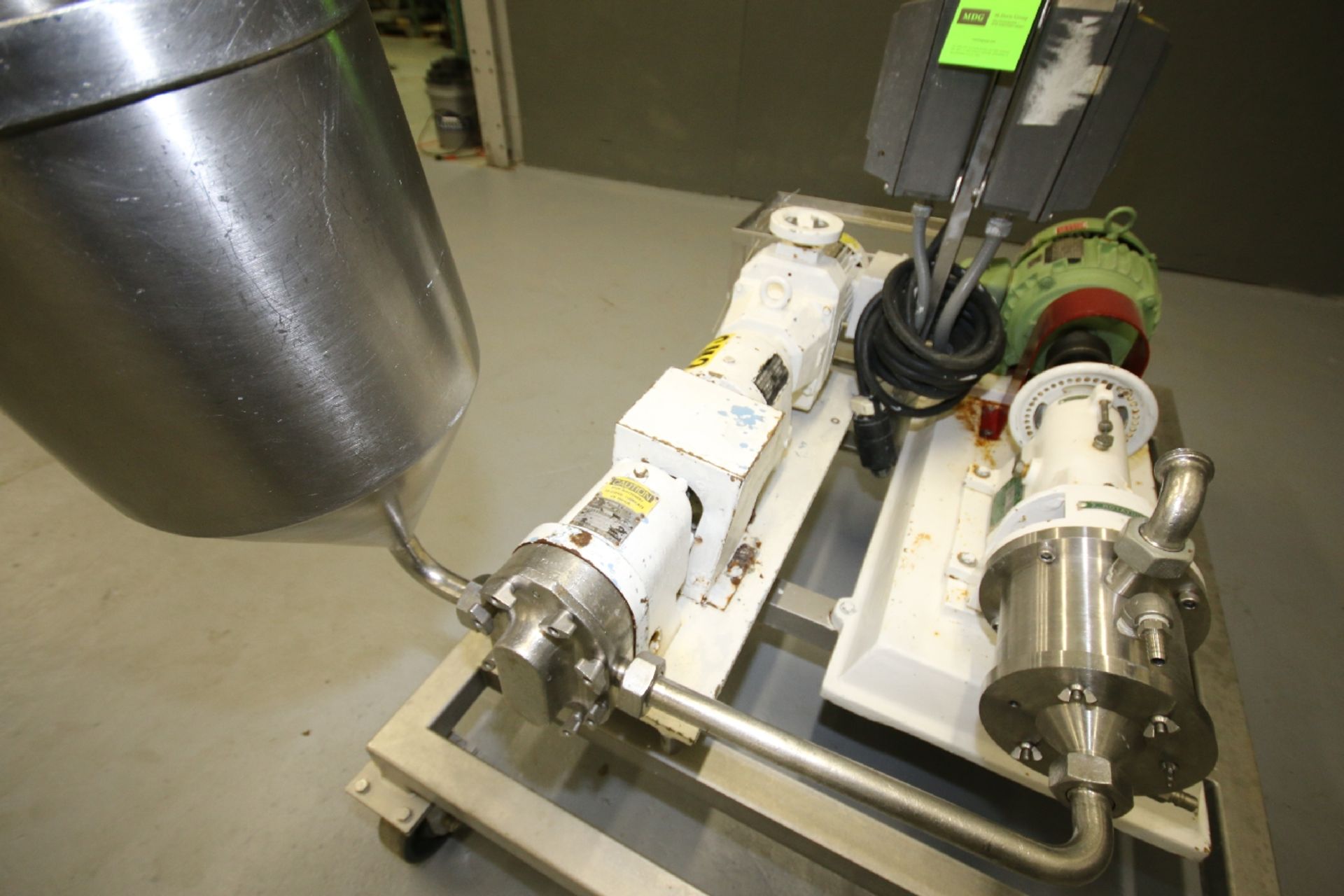 Charlotte S/S Colloid Mill, Model SD2, S/N 3348 with 3 hp Motor and Waukesha Positive Displacement - Image 7 of 7