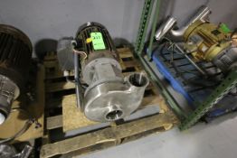 Tri-Clover Type Aprox. 20 hp Centrifugal Pump with 4" x 4" Clamp Type S/S Head
