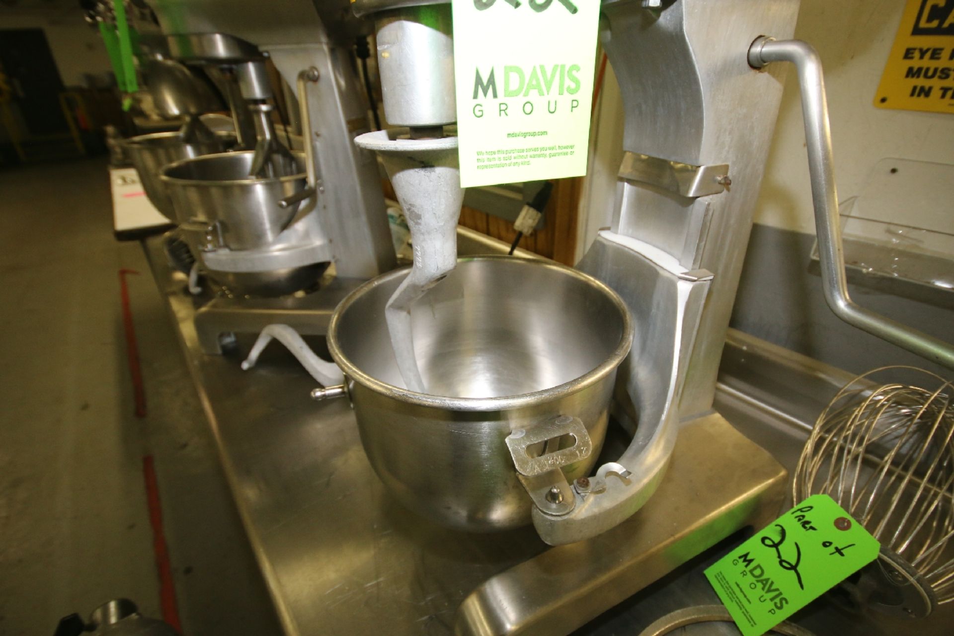 Hobart Table Top Mixer, Model A-200DT, S/N 11-413-046 with 11" W x 9" Deep S/S Mixing Bowl, Spiral - Image 2 of 5