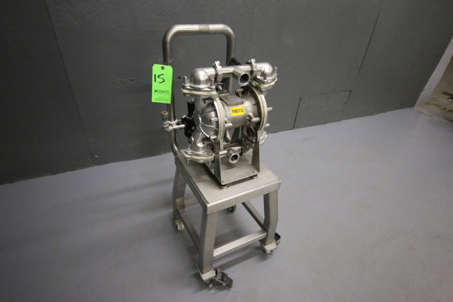 Warren Rupp Sandpiper Series S/S Diaphragm Pump, Model SSB1-A, Type TF-3-SS, S/N 612282 with