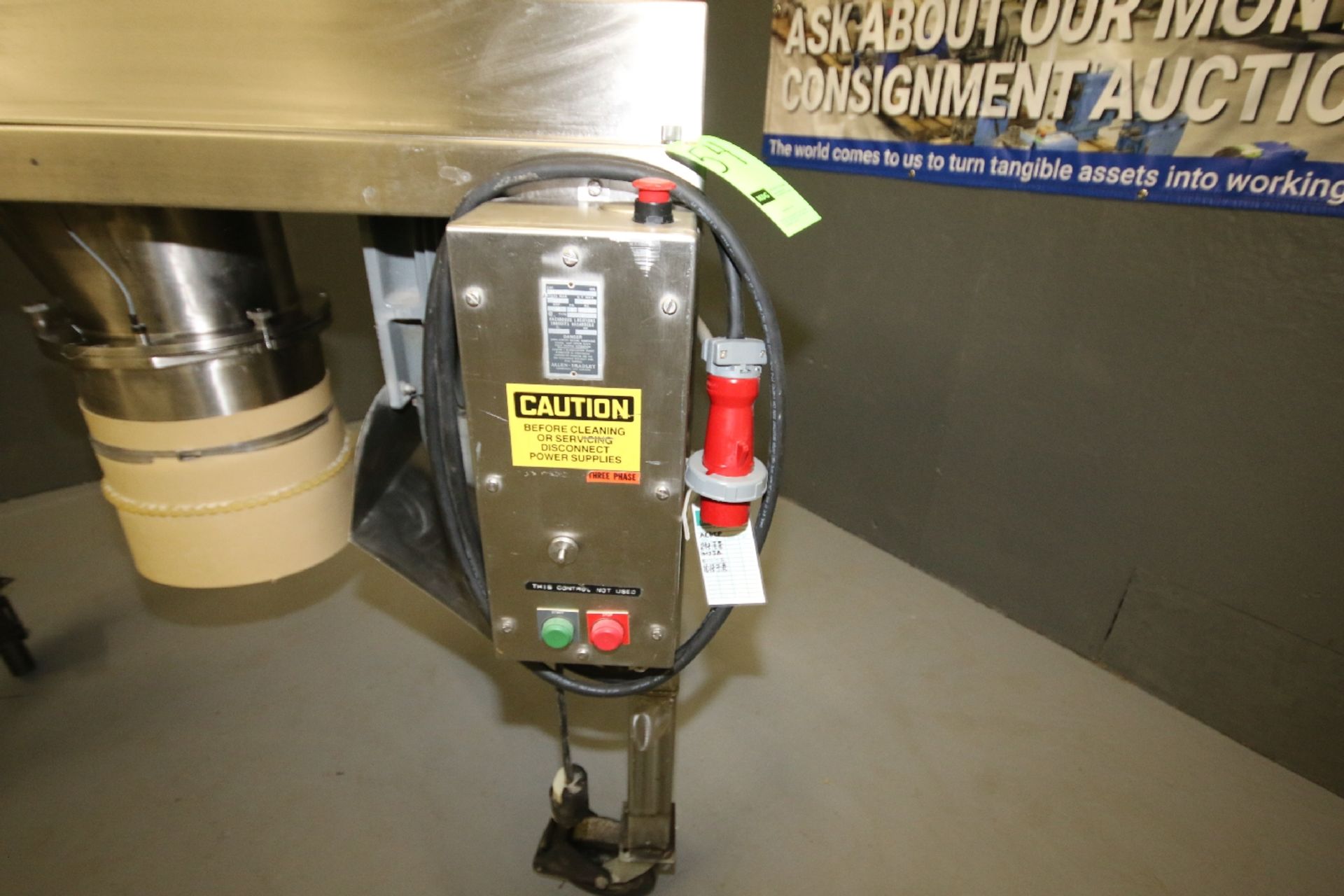 Quadro S/S Comil, Model 196S, S/N 196-0593 with 10 hp Motor and Allen Bradley 25 hp/600 Amp Control, - Image 8 of 8