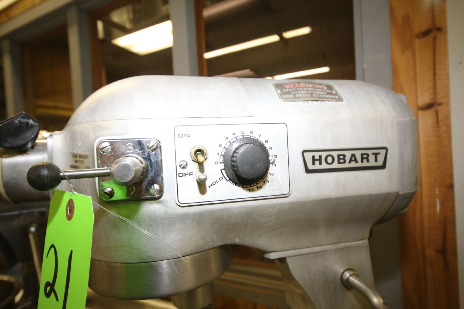 Hobart Table Top Mixer, Model A-200DT, S/N 11-413-050 with 12" W x 11" Deep S/S Mixing Bowl, - Image 3 of 5