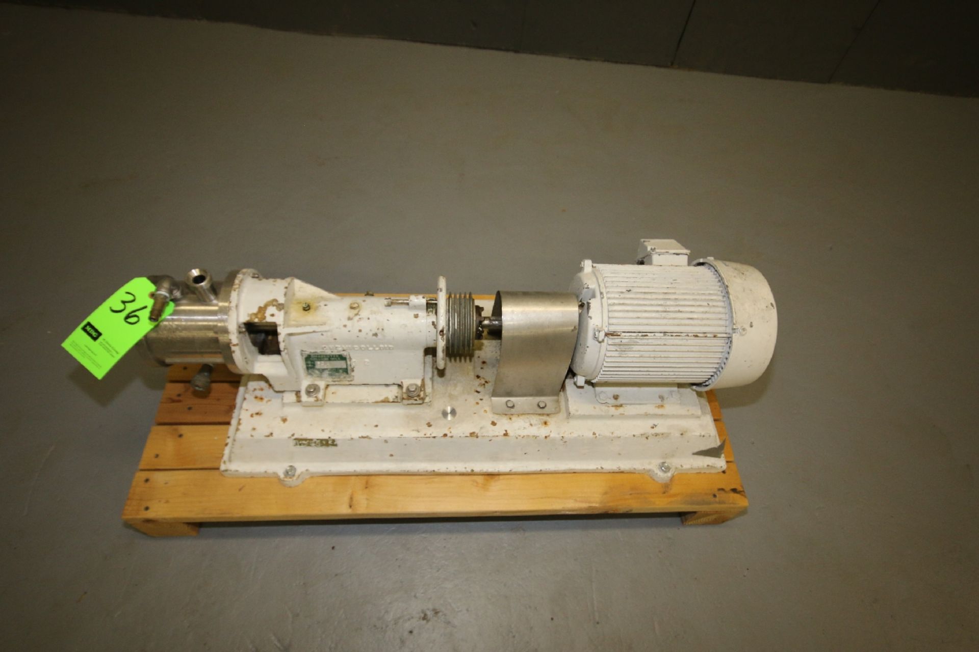 Charlotte Colloid Mill, Model SD2, S/N 3221 with Aprox. 3 hp Motor