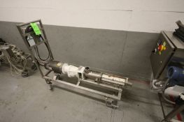 Seepex Size 2 Stator/Progressing Cavity Pump with 2-1/2" x 2" Inlet/Outlet, Baldor 1750 RPM Motor,