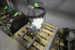 G & H 7-1/2 hp Centrifugal Pump, Model GHH-40, S/N 91-12-50163 with 3" x 2" Clamp Type S/S Head,