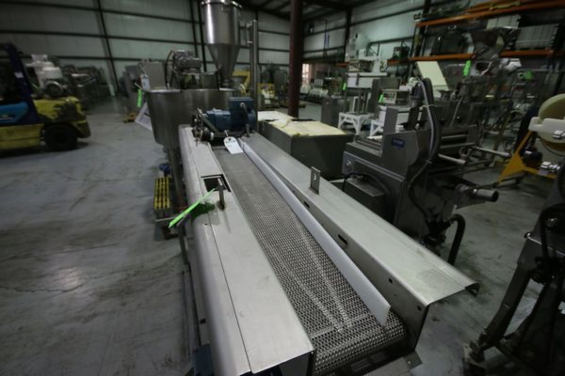 Aprox. 73" Long x 8" Wide Mesh Conveyor Systems with 0.33 hp Gear Motors (Utilizied in the Bakery - Image 2 of 5