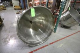 Aprox. 27" Deep x 36" W S/S Jacketed Kettle (NOTE: Misisng Legs)