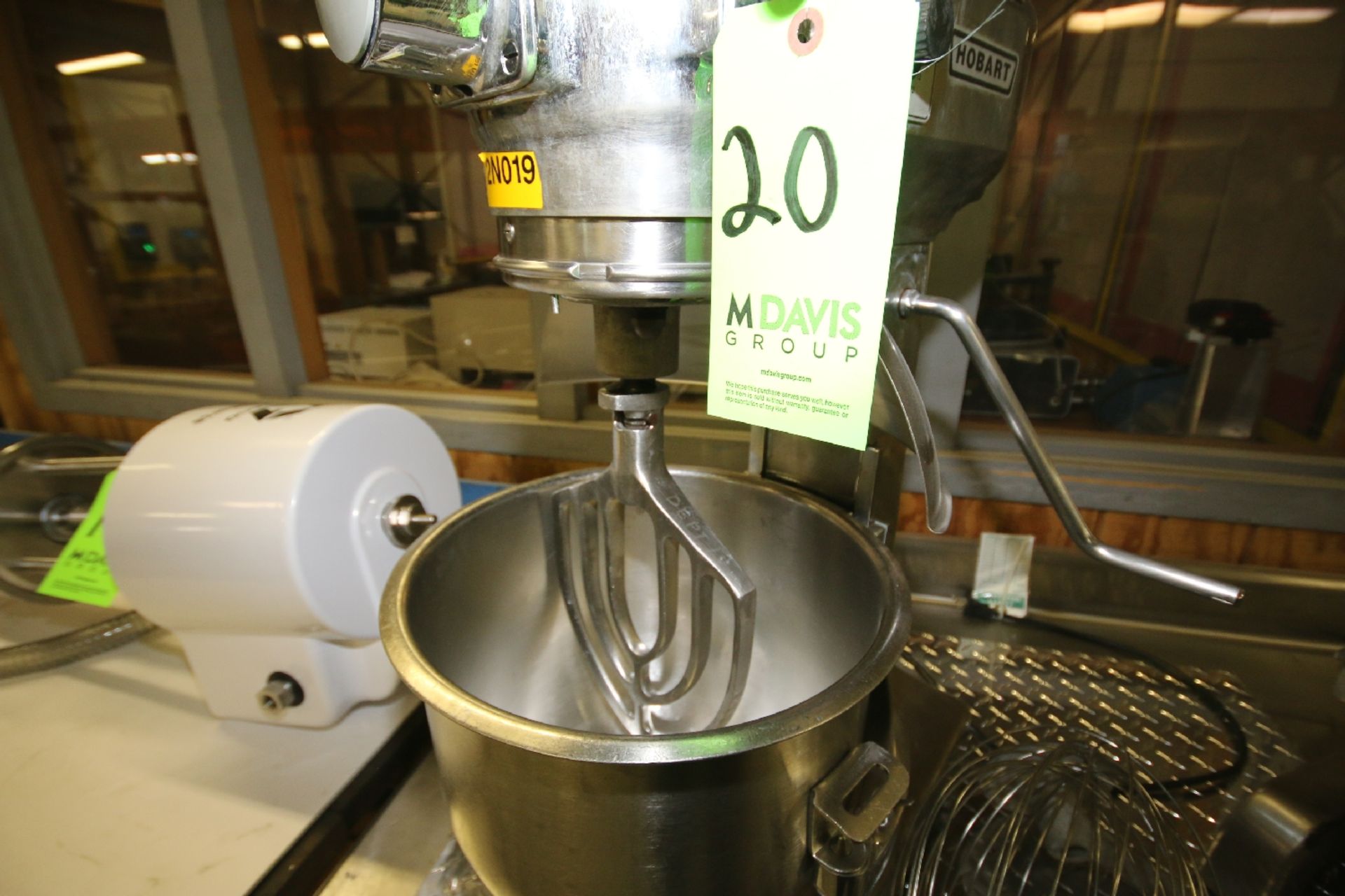 Hobart S/S Table Top Mixer, Model A-200DT, S/N 1-1195-005 with 12" W x 11" Deep S/S Mixing Bowl, - Image 2 of 5