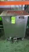 Aprox. 26-1/2" L x 23" W x 30" Deep Portable S/S Rectangular Tank with Lid (NOTE: Missing Cage and