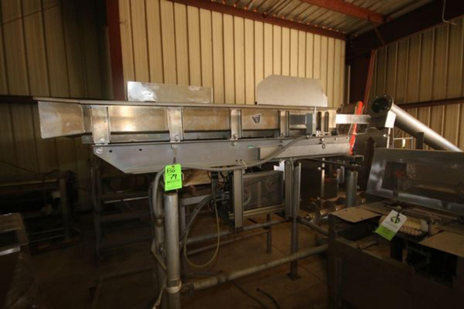 Triangle S/S Vibratory Conveyor, M/N SE1806-6, S/N 15955, 18" Wide x 72" Long (BG79) ***Located in