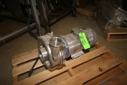 Fristam Aprox. 5 hp Centrifugal Pump, 4" Outlet x 3" Inlet, S/S Clad Motor (BG64) ***Located in MN