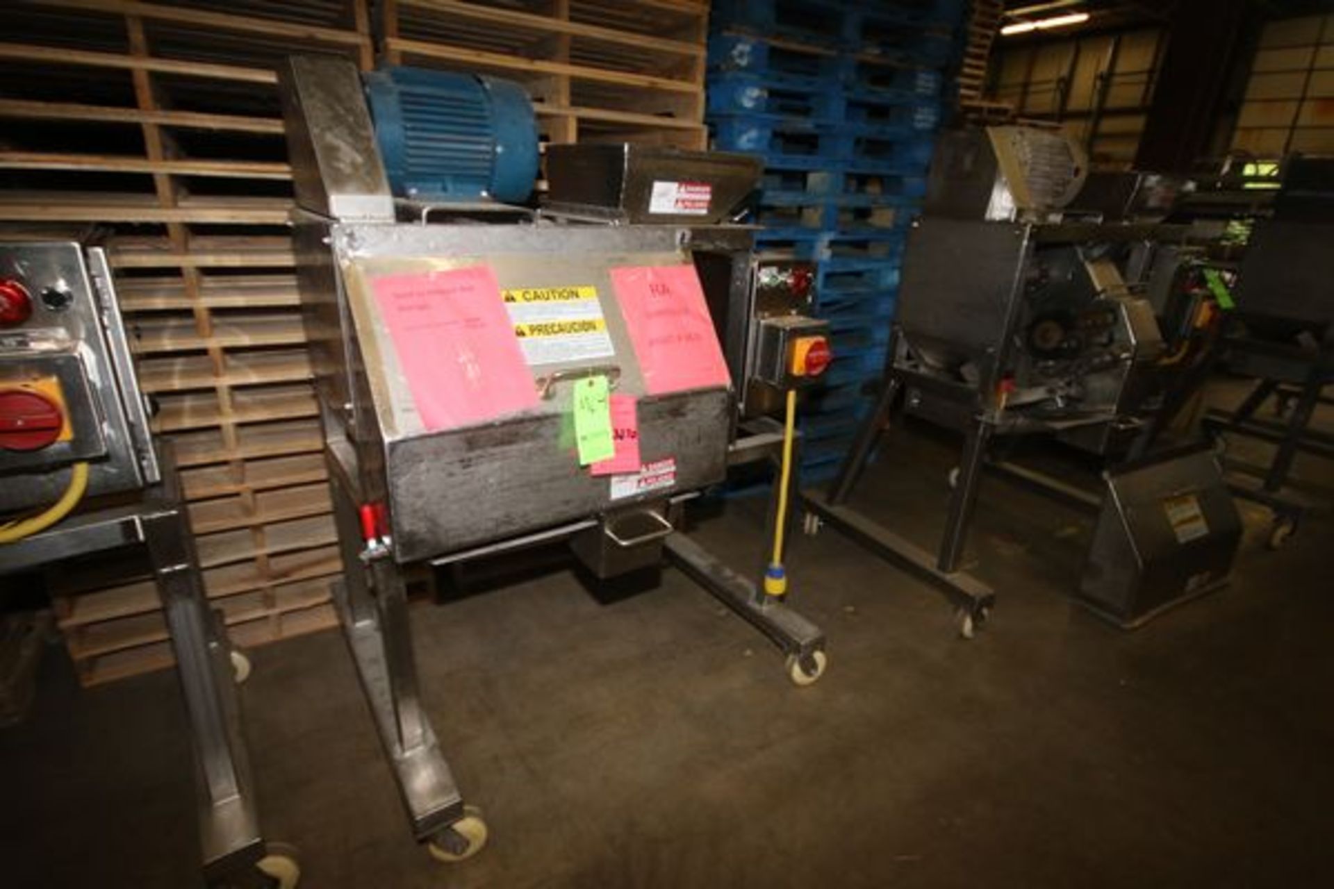 Urschel Cheese Shredder, M/N RA-D, with 15" L x 14" W S/S Hopper, 5 hp Drive, Mounted on Portable - Image 2 of 5