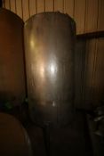 S/S Single Wall Tank, 63" Tall x 37" Dia, with S/S Legs (BG71) ***Located in MN