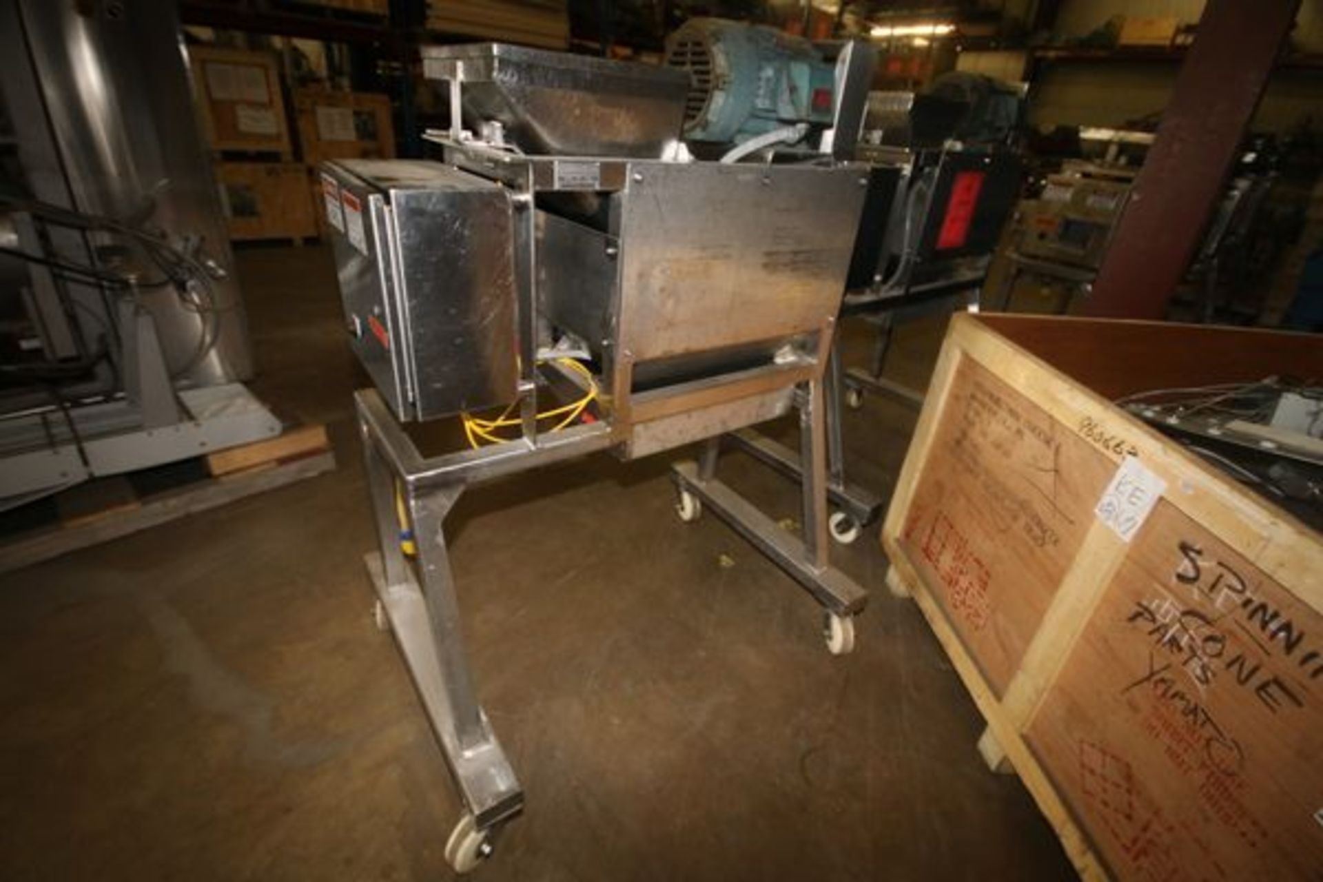 Urschel Cheese Shredder, M/N RA-D, S/N 1304, with 15" L x 14" W S/S Hopper, 5 hp Drive, Mounted on - Image 5 of 6