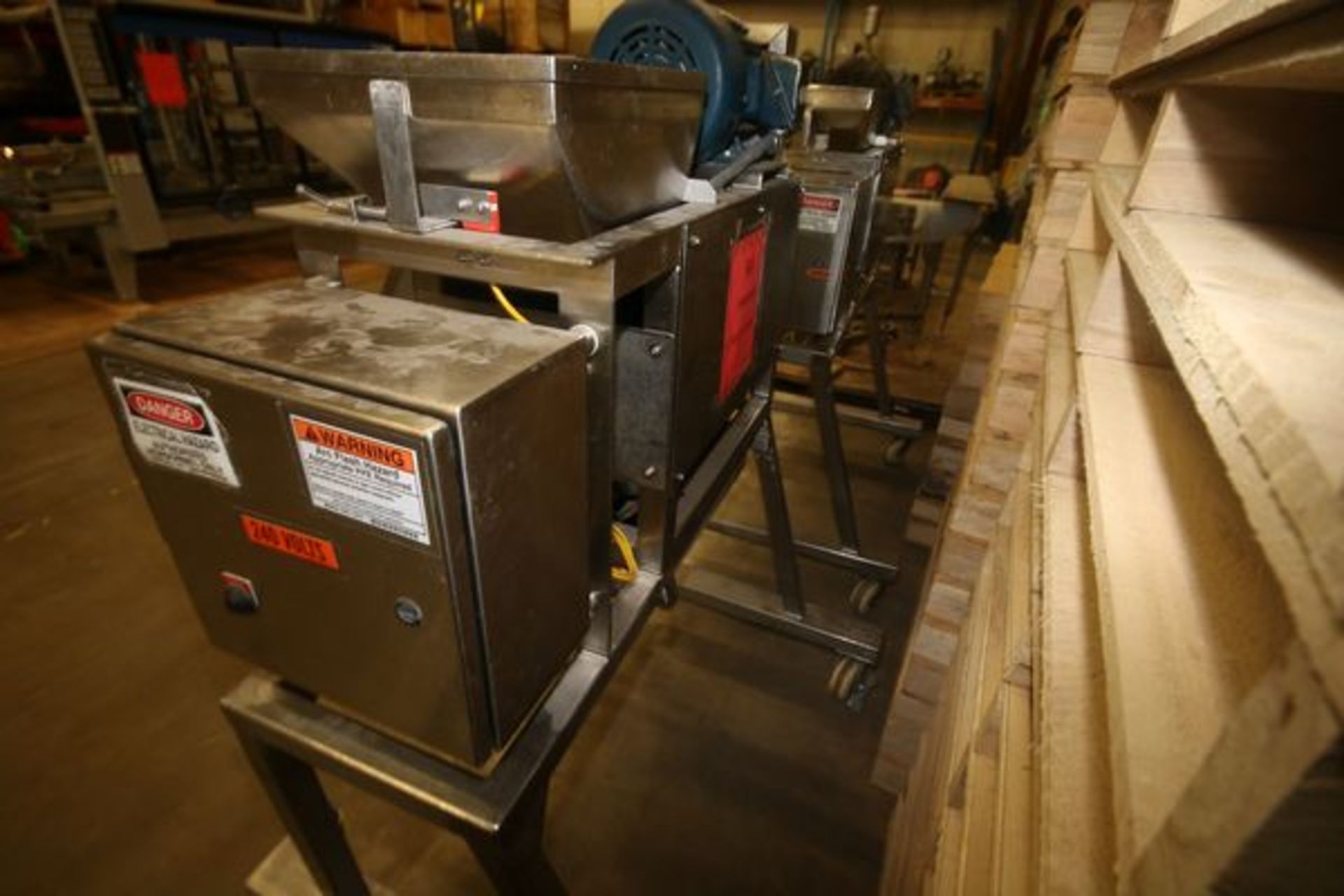 Urschel Cheese Shredder, M/N RA-D, with 15" L x 14" W S/S Hopper, 5 hp Drive, Mounted on Portable - Image 5 of 5