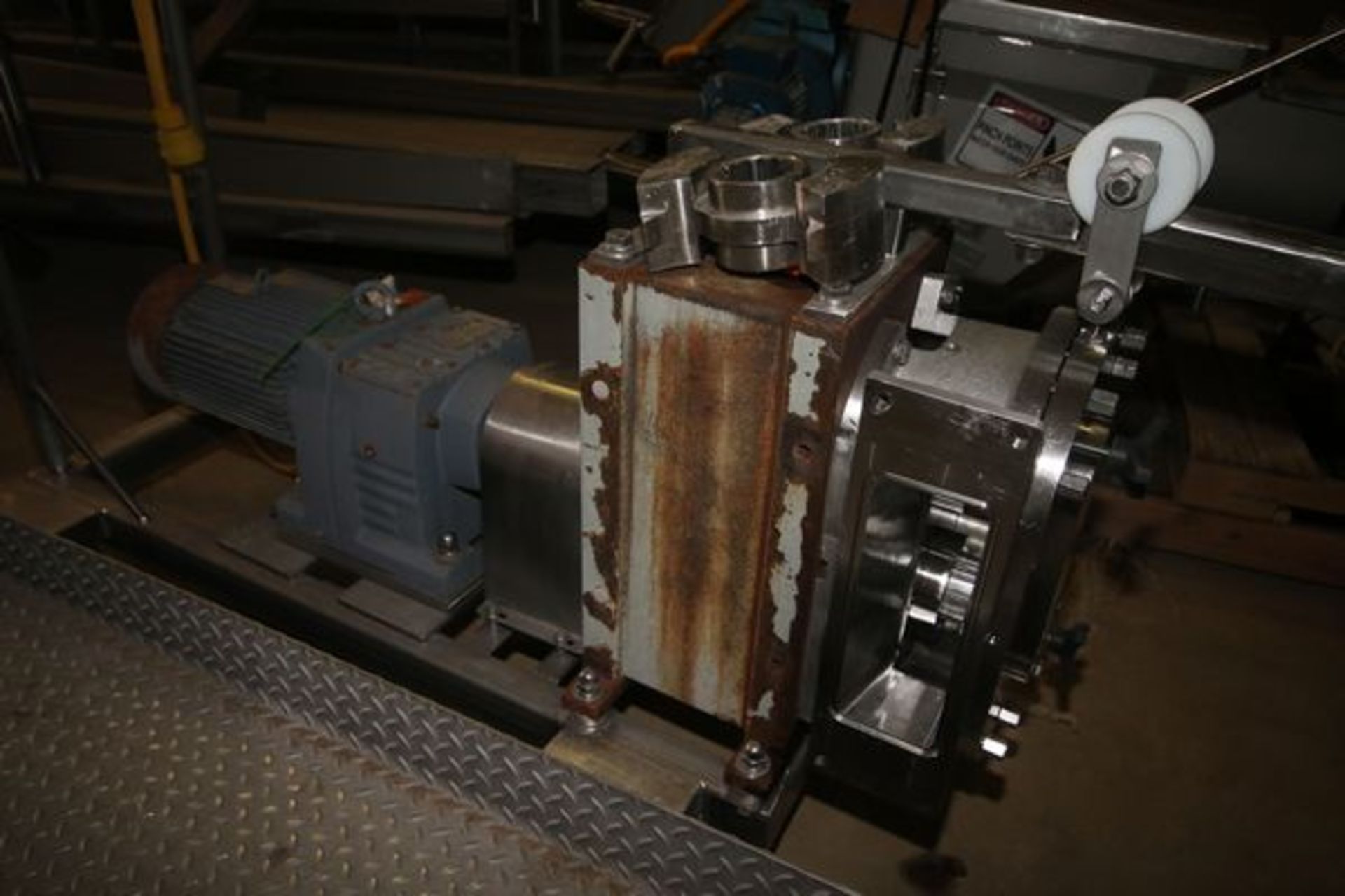 Fristam 7.5 Positive Displacement Pump, M/N FKL250, S/N FKL2500800408, Mounted on Portable S/S Skid, - Image 2 of 3