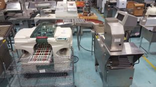 Metler Toledo Workhorse Exact Wrapping Station with Auto Labeler and Associated Conveyors Complete