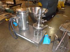 15 HP Tri-clover tri-blender with SS hopper (LOCATED IN IOWA, RIGGING INCLUDED WITH SALE PRICE)***