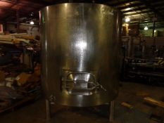 Approximately 400 Gallon (1500 Liter) Jacketed Stainless Steel Kettle, 2HP SEW drive, sweep two