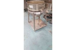 60 Quart Mix Bowl (only) on Stand and Casters - Appears to be Groen (LOCATED IN IOWA, FOB INCLUDED