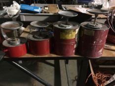 One Lot (4) parts cleaner with strainers (LOCATED IN IOWA, FOB INCLUDED WITH SALE PRICE, ADDITIONAL