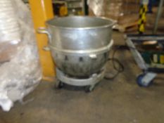 SS Bowl on Cart (LOCATED IN IOWA, RIGGING INCLUDED WITH SALE PRICE)***EUSA***