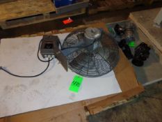 CanArn 20" Wall Mounted Circulating Fan - 1 Variable Speed Controller - (LOCATED IN IOWA, FOB