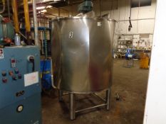 Approximately 400 Gallon (150 Liter) Jacketed Stainless Steel Kettle, 2HP SEW drive, Sweep two level