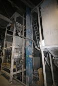 Universal Aprox. 30 ft. H Bucket Elevator Conveyor System, Model B3-75 with Aprox. 34' L x 10" W