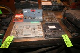 Assorted Tool and Die Sets, Mills, Drill Bits and Die Ratchet Set