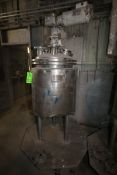 Desco Aprox. 60 Gal. Jacketed Mix Tank, M/N LMC1281, S/N 6449-1, Pressurized Lid, 40 PSI Design