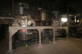 BULK BID: AGGLOMERATION BATCH SYSTEM, INCLUDES (2) PRECISION STAINLESS INCORPORATED APPROX. 850