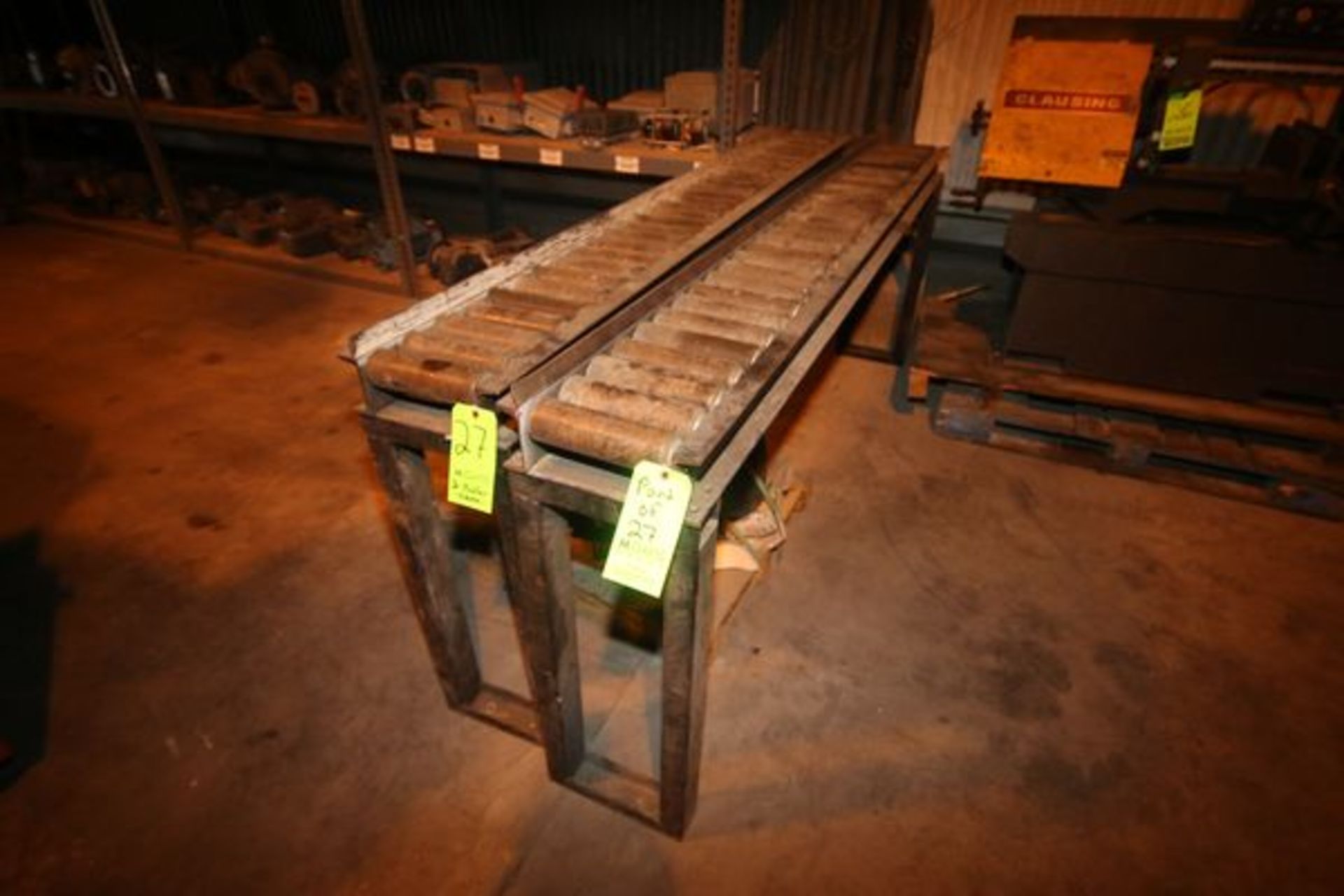 Aprox. 8' L x 8-1/2" W Roller Conveyors - Image 2 of 2