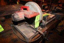 Milwaukee 14" Dia. Heavy Duty Chop Saw, S/N 892B906420274 with Mounted Vise, 70 Teeth, 1700 RPM, 120