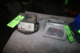 Battery Chargers - (1) JC Penny, Model 80L3, Cat #9854829 and (1) Schumdehsr, Model MSC-6500A