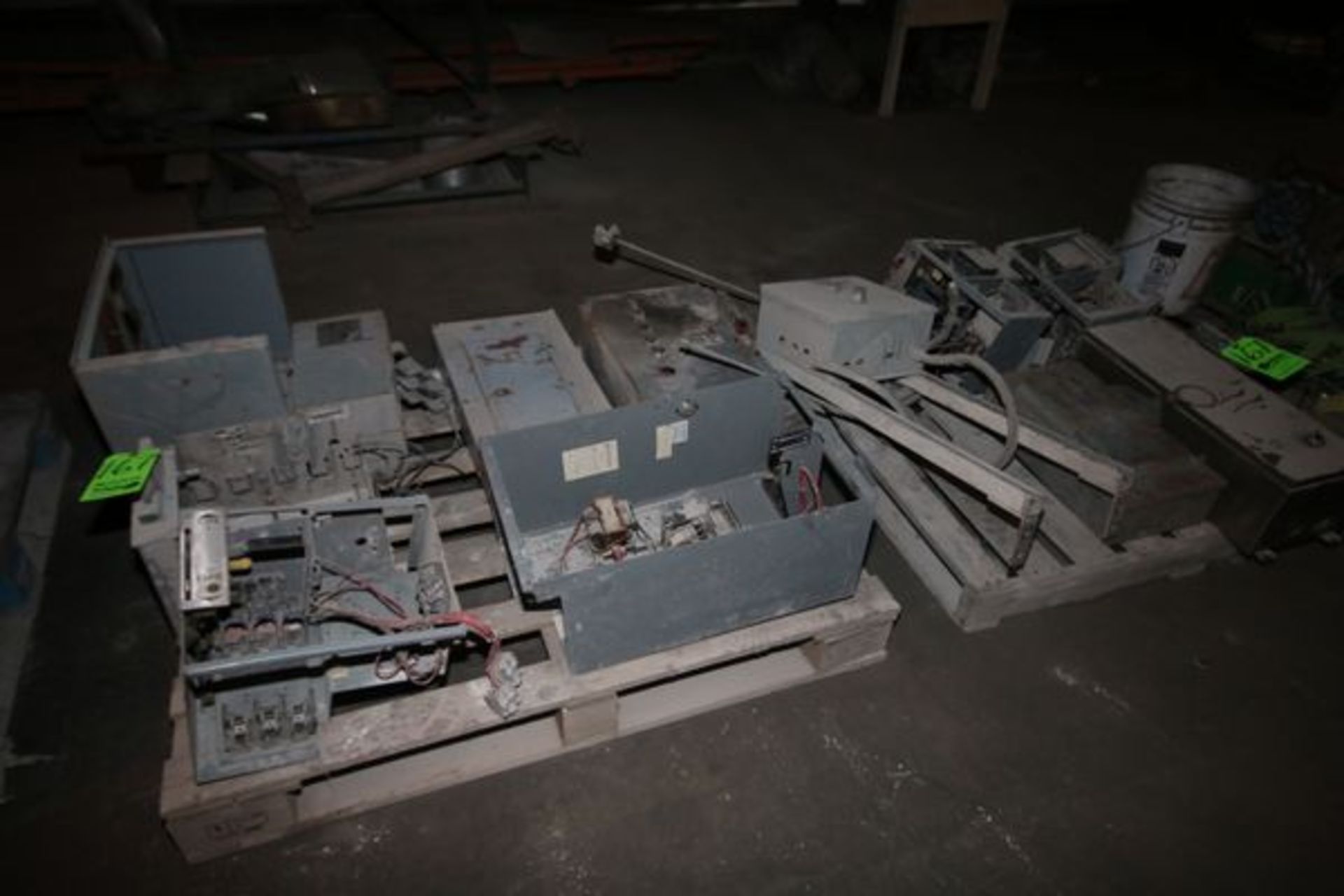 Assorted Electrical including MCC Buckets, Square D and Allen Bradley Safety Switches, Electric