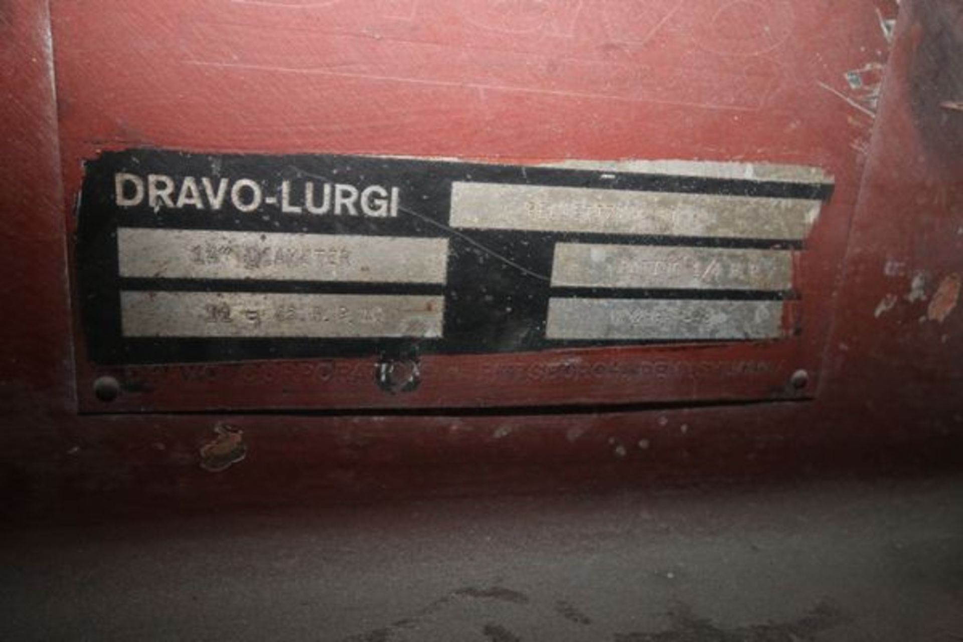 Dravo Lurugi 14? Palletizing Disc., S/N W2865-2, ¬ hp Motor, 11-45 RPM, Variable Speed Drive, - Image 3 of 3
