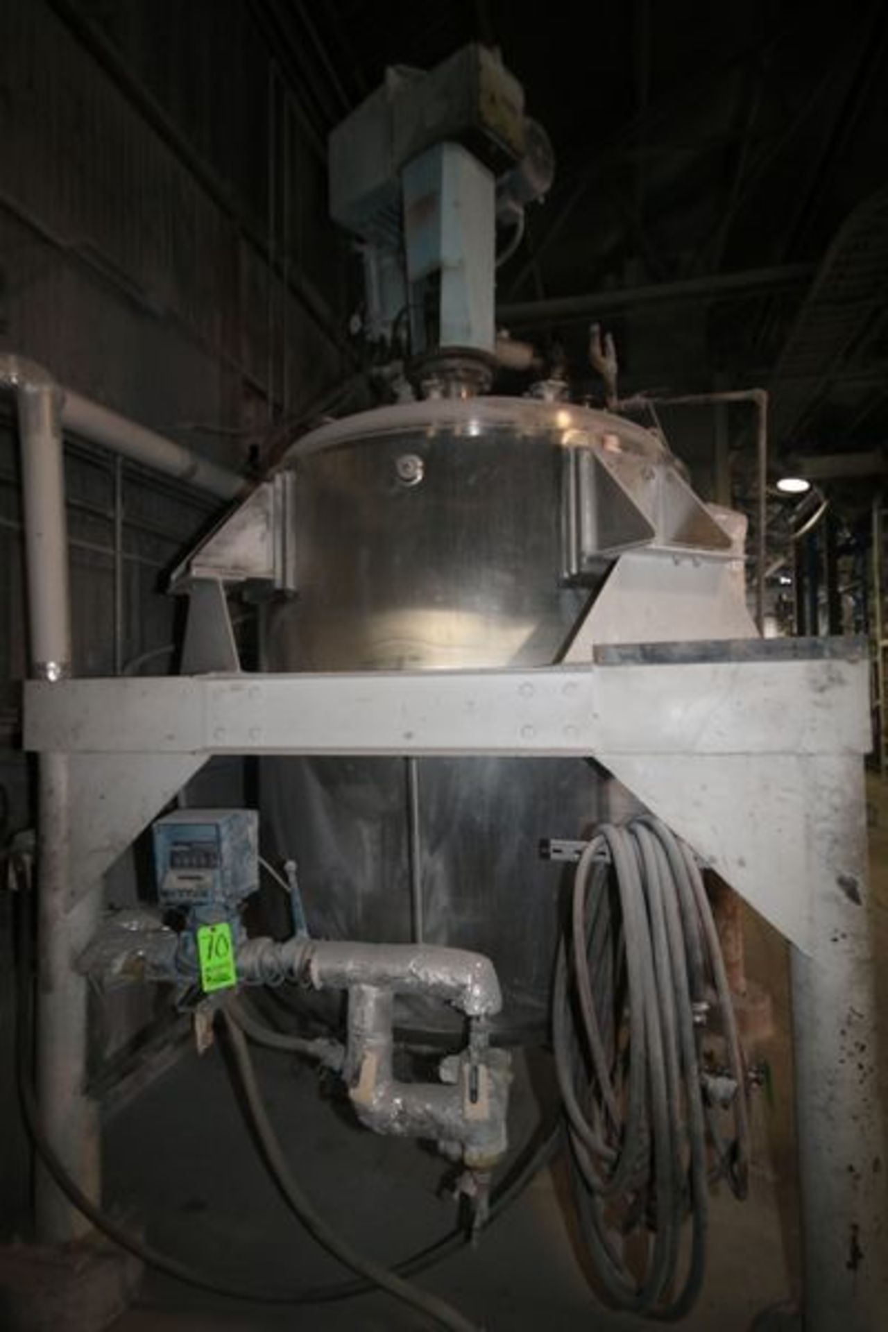 Precision Stainless Incorporated Aprox. 850 Gal. Dome-Top S/S Jacketed Mix Tank, S/N 5292/6 with - Image 2 of 6